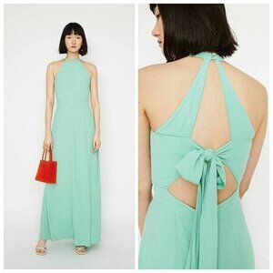 Maxi dress with tie back